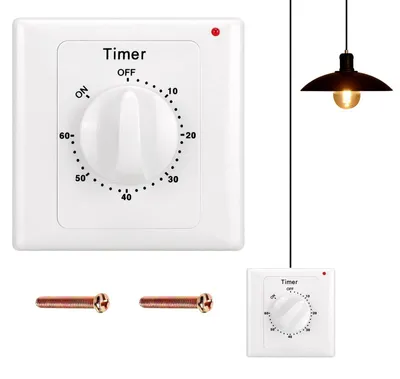 Productafbeelding van Afteltimer schakelaar 60 minuten voor badkamer ventilator en verlichting