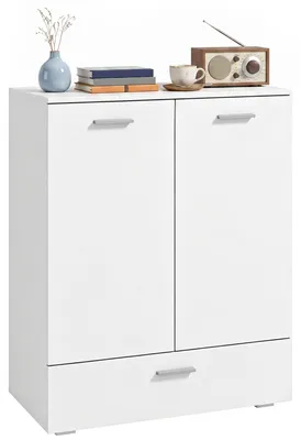 Produktbild von HOMCOM Sideboard mit Schublade und verstellbarem Einlegeboden, Weiß