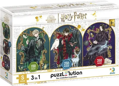 Image de Puzzle DODO Harry Potter : Drago, Harry et Rogue, 150, 250 et 350 pièces