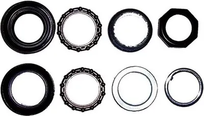 Produktbild von Point Schraubsteuersatz 1 Zoll schwarz Touring MTB ATB