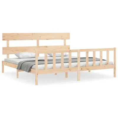 Immagine prodotto di vidaXL Letto in legno massiccio senza materasso 200x200 cm pino