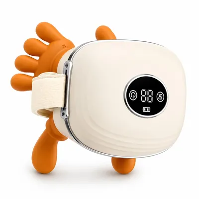 Produktbild von 4D-Nackenmassagegerät mit Wärmefunktion, kabelloses Schulter-Nacken-Massagegerät, 3 Modi und 2 Wärmestufen, Tiefengewebemassage, für Zuhause, Büro