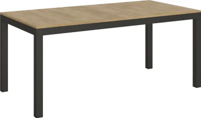 Produktbild von Ausziehbarer Tisch 90x180/284 cm Everyday Evolution Eiche Natur Anthrazit Gestell