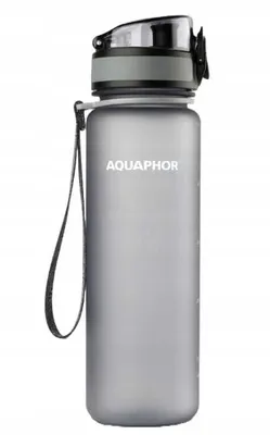 Produktbild von Graue Filterflasche + 1 0,35 L Wasserfilterpatrone AQUAPHOR