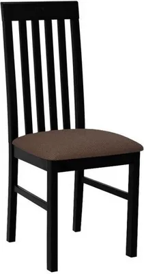 Image de Chaise de salle à manger rembourrée DANBURY 1 - noir / marron 2