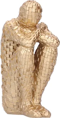 Produktbild von Abstrakte Denkerfigur aus Kunstharz, Statue, Büro- und Heimdekorationsaccessoires, Kunsthandwerk, Rot