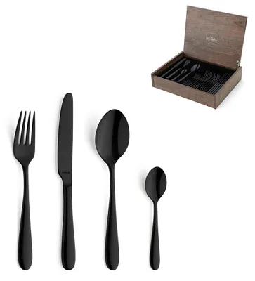 Produktbild von Amefa 24-tlg. Besteckset OXFORD 24-teilig schwarz hochglanzpoliert
