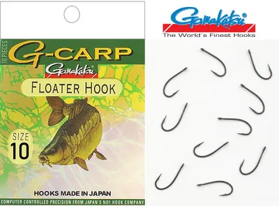 Obrázek produktu pro Gamakatsu G-CARP FLOATER HOOK Háček vel. 10 10 ks.