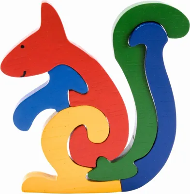 Produktbild von Tier Holzpuzzle Eichhörnchen für Kinder - 3929
