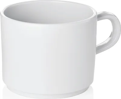 Produktbild von Becher, Melamin, 0,25 Liter, Farben wählbar : Becher, 0,25 ltr., weiß, Melamin Variante: Becher, 0,25 ltr., weiß