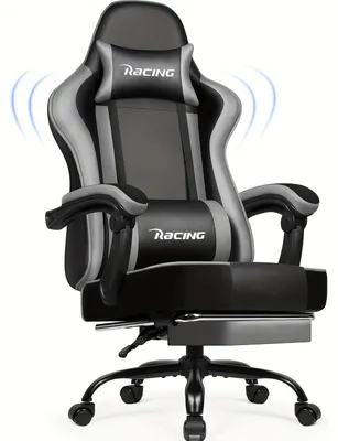 Productafbeelding van Gamingstoel - Zwarte Gamestoel - Bureaustoel - PC Stoel - Ergonomische Stoel