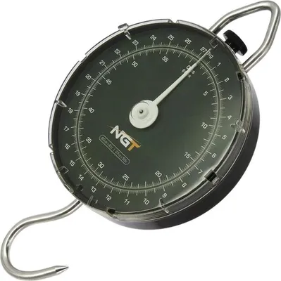 Produktbild von Angelwaage 27 kg mechanisch, 50g genau, mit großem Ablesebereich und Haken