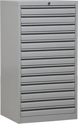 Produktbild von Gürkan Schubladenschrank lichtgrau 13 Schubladen 53,0 x 43,0 x 98,0 cm