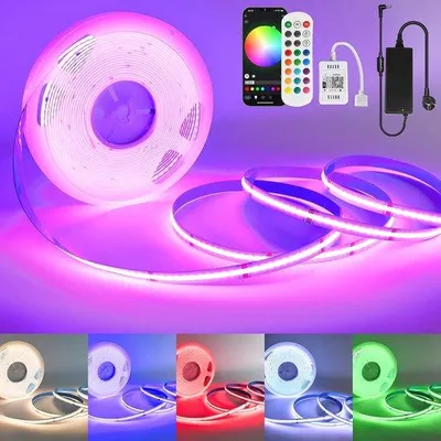 Obrázek produktu pro Chytrý RGBW + teplobílý LED pásek s 672 LED diodami na metr – ovládání hudbou a přes aplikaci