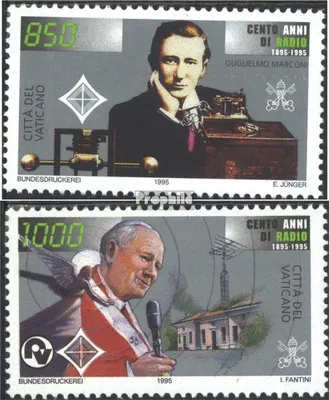Produktbild von Briefmarken Vatikanstadt 1995 Mi 1143-1144 (kompl.Ausg.) postfrisch Radio