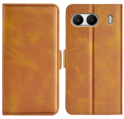 Productafbeelding van MobyDefend Hoesje - Geschikt voor OnePlus Nord 4 - Luxe Wallet Book Case (Sluiting Zijkant) - Lichtbruin