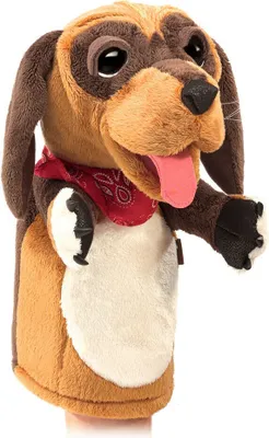 Produktbild von Folkmanis Handpuppe Folkmanis Handpuppe Hund für die Puppenbühne 3100
