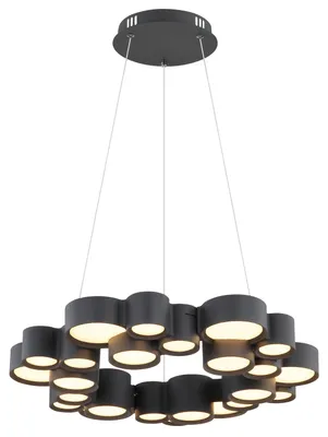 Produktbild von LED Pendelleuchte DARLA, Anthrazit, Acryl, H 120 cm, Höhenverstellbar