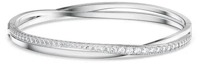 Produktbild von Swarovski Damen Twist Armreif Weiß, Rhodiniert 5565210