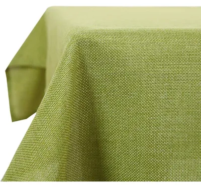 Productafbeelding van Tafelkleed, linnenlook, afwasbaar, waterafstotend, met lotus-effect, 250x140 cm, groen