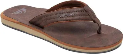 Image de Quiksilver Carver Nubuck Tongs Marron EU 39 Homme Marron EU 39