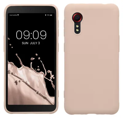 Produktbild von kwmobile Handyhülle für Samsung Galaxy Xcover 5 Hülle - TPU Case - Kabelloses Laden - Schutzhülle Cover in Coconut Swirl