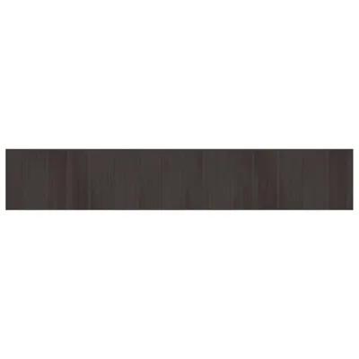 Image de Tapis rectangulaire marron foncé 70x400 cm bambou