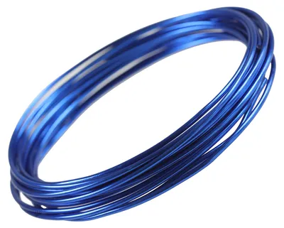 Aludraht Aluminiumdraht, 2 mm blau