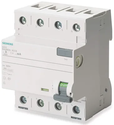 Obrázek produktu pro Siemens FI-Schutzschalter 4polig 25 A 400 V 5SV3342-6 (5SV3342-6)