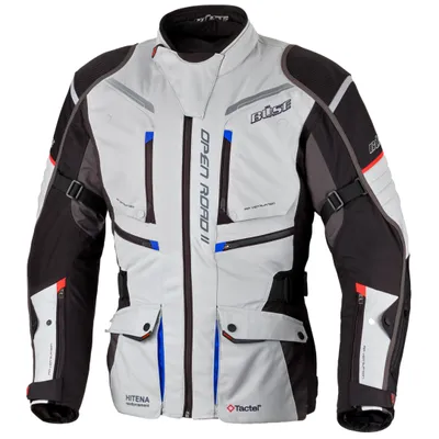 Produktbild von Büse Open Road II Motorrad Textiljacke Farbe: Hellgrau, Grösse: 48