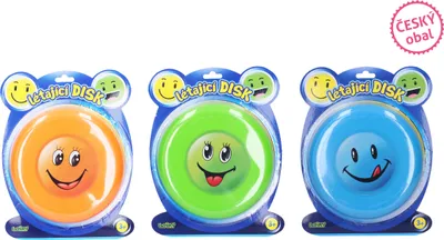 Image de Disque volant smiley 19 cm - Emballage tchèque