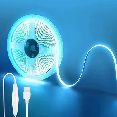 Zdjęcie produktu dla Taśma LED cob 3M ciepła 3000K 320LED przyciemnianie USB do domu DIY