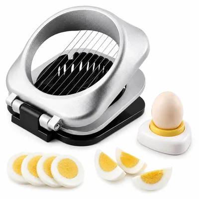 Eierschneider aus Edelstahl, 2-in-1, spülmaschinengeeignet