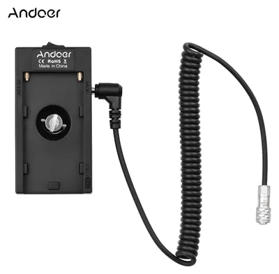 Obrázek produktu pro Andoer NP-F970 F750 adaptér držáku baterie + napájecí kabel BMPCC Kompatibilní s kamerami BMPCC 4K / 6K