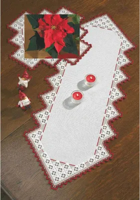 Produktbild von Permin Hardanger Tischläufer Stickpackung "Hardanger", Zählmuster, 33x86cm, 63-1862