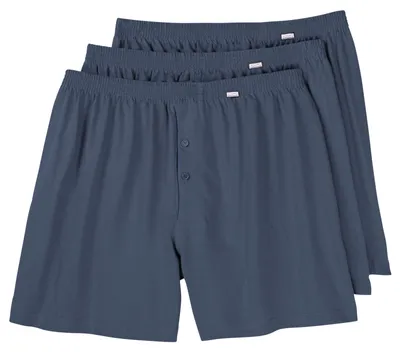 Produktbild von Adamo 3er-Pack Boxershorts denimblau Übergröße