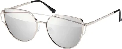 Produktbild von Gil Damen Sonnenbrille Runde Designer 80er Modern Urlaub Sommer Strand 30482 Silber