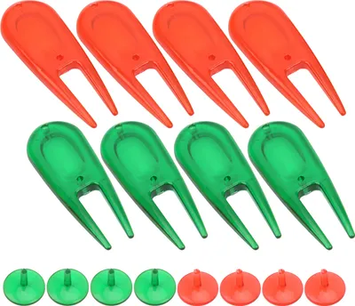 Obrázok produktu pre PE Plastikgolfkugel Divot Werkzeuge Pitch Fork Green Repair Kit mit Marker