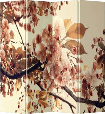 Image de Fine Asianliving Paravent Paroi espagnole Cloison Room Divider Séparateur de pièce L160xH180cm Toile imprimée Protection visuelle double face - 203-436