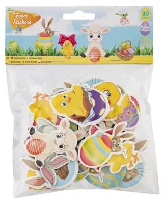 Produktbild von Grafix Schaumstoffaufkleber Ostern, 30 Stk.