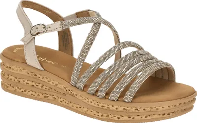 Produktbild von Gabor 84.555 Damen Sandalette - Riemchen Sandalen grau Elegant NEU