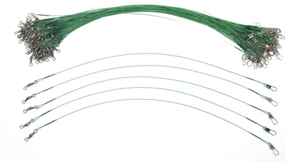 Zdjęcie produktu dla 100 Stück Fischereiführer Schwarz Snap Anti Corroison Hartstahldraht für Salzwasser 30 cm / 11,8 Zoll