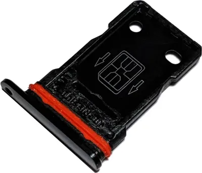 Produktbild von Dual Simkartenhalter für OnePlus 8 (IN2010), Original Ersatzteil, Schwarz (Onyx Black)