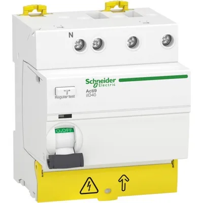 Produktbild von Schneider Electric A9 IID40 3PN 63A 30MA A TYPE (A9R43763)