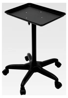 Produktbild von Friseur Rollwagen, Trolley mit Rollen aus Aluminium, höhenverstellbarer Tablettwagen für Salon- und Spa-Dienstleistungen