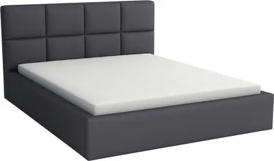Produktbild von Gepolstertes Bett Alaska 160x200 mit Matratze - Graphit| TRINITY