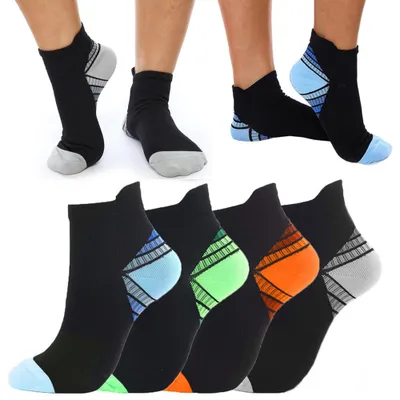 Produktbild von 4 Paar Sportsocken mit Kompression, unisex, random colour, A0530, S/M
