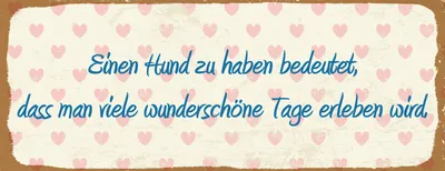 Produktbild von vianmo Holzschild 10x27 cm Hund haben bedeutet