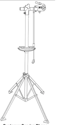 Immagine prodotto di Supporto per la riparazione di biciclette con 4 gambe