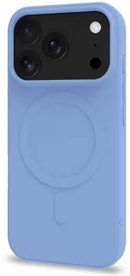 Obrázok produktu pre Mäkké gumené puzdro kompatibilné s MagSafe, svetlomodré, iPhone 18/17 Pro
